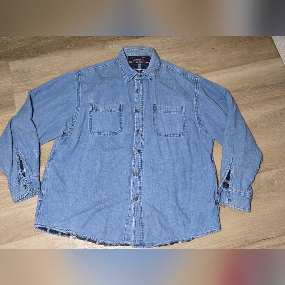 Wrangler Light Blue Casual Denim Jacket